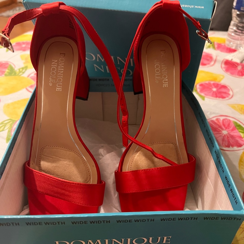 Dominique Vibrant Red Heels